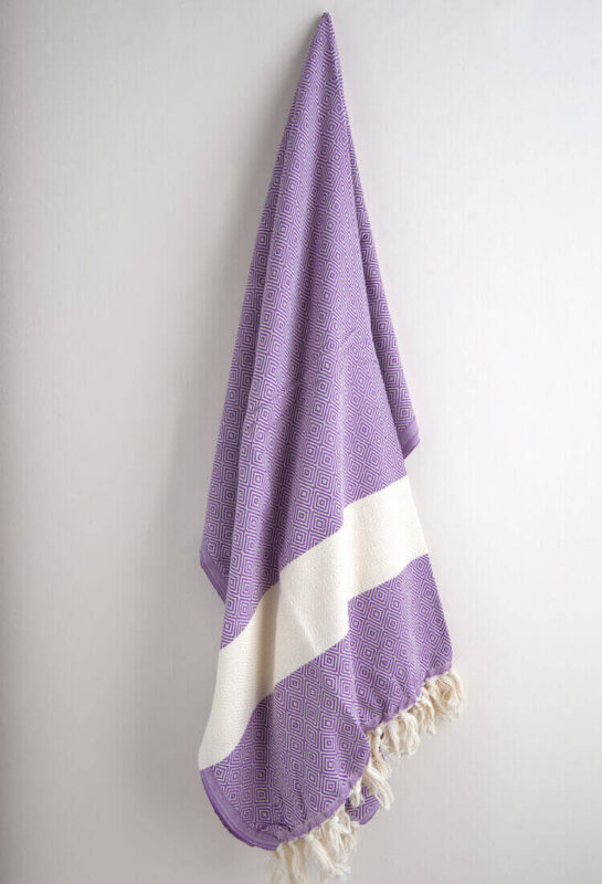 Hamam-Square-Original-Turkish-Diamond-Lilac-beach-towel