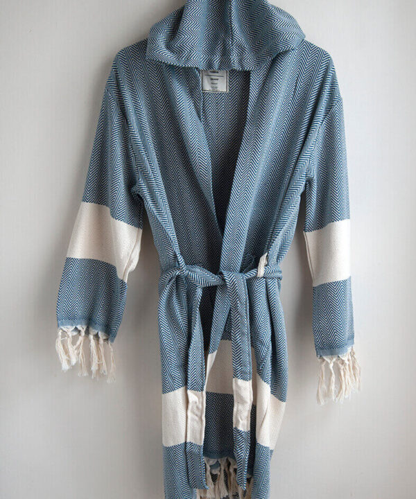 Hamam-Square-Original-Turkish-Herringbone-Blue-Grey-bathrobe