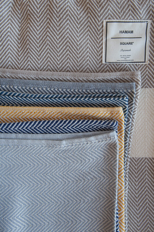 Hamam Square Multi Herringbone Hand Towel