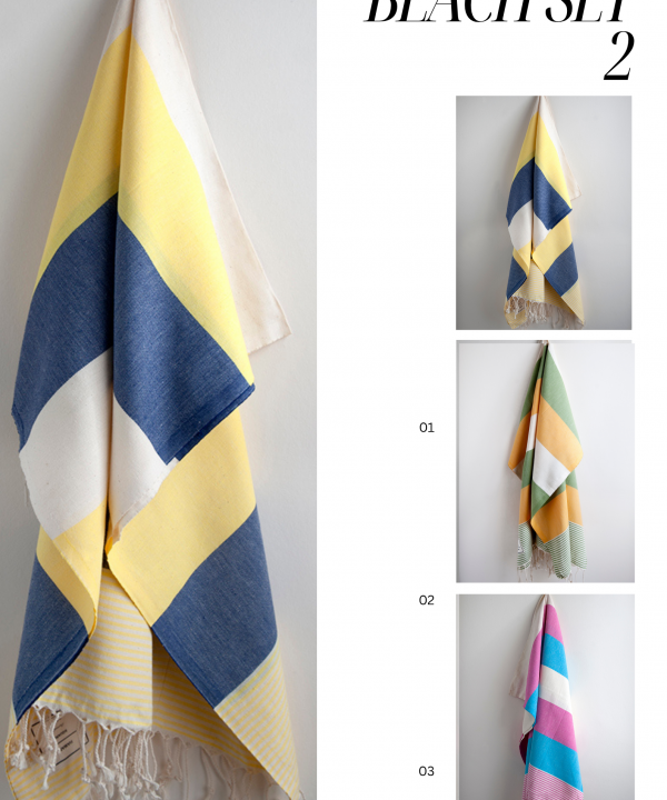 amalfi beach set sabalt towel