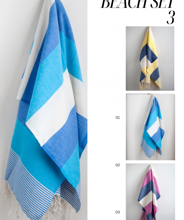 san remo beach set balat towels